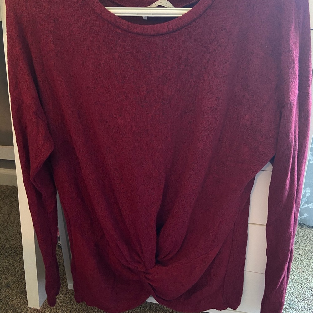 Gaze knitted top